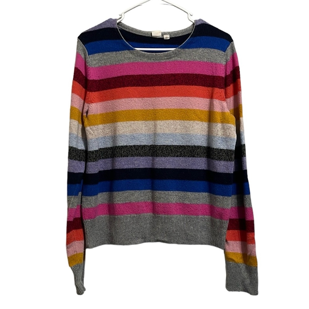 Gap Colorful Striped Wool Sweater Size L